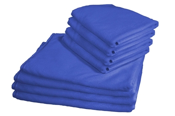 8 st handdukar - Microfiber - Blå - Borg Living